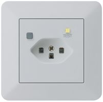 UP-Steckdose KTR T23 FI 30mA hellgrau