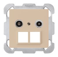 Prise multimédia ENC kallysto R/TV montage B 19dB 2GHz beige