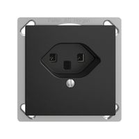 EB-Steckdose EDIZIOdue T23 16A schwarz, Schraubklemmen