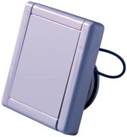 Saugdose quadratisch 88×88mm alu