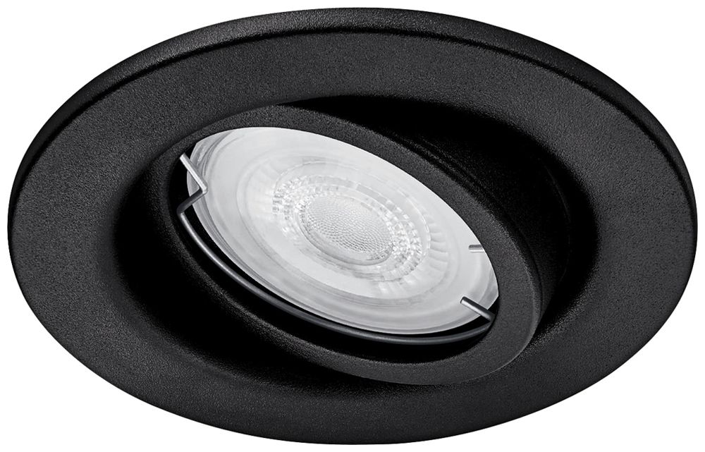 EB-Spot Philips Fresco GU10 1×4.6W 2700K IP23 Ø100mm schwarz