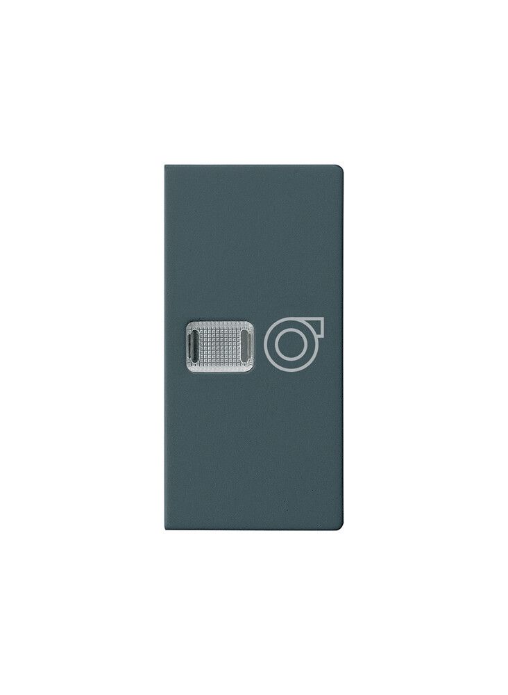 Knopf kallysto mit Symbol Ventilation anthrazit
