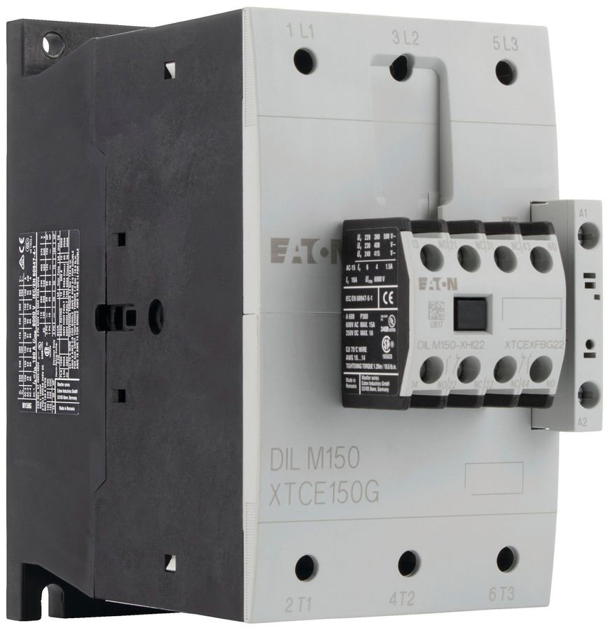 Contattore di potenza Eaton DILM150-22 190…240V AC 3NO 190A 150A 75kW 230…690V