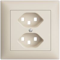 UP-Frontset EDIZIOdue crema 88×88mm 2×T23