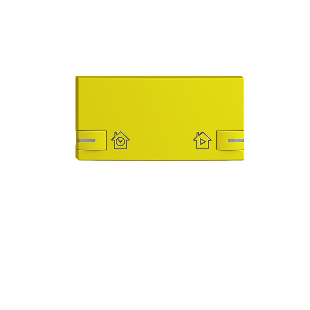 Bouton EDIZIOdue pour zeptrionAIR interr.hor., marquage avec LED lemon
