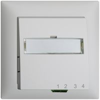 Boîte de raccordement ENC FTTH EDIZIOdue FH 1×LC APC Duplex FMI gris clair