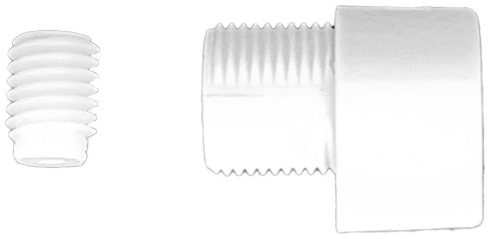 Zugentlastung Elektrogros M13×1 L=11mm m.Madenschraube weiss
