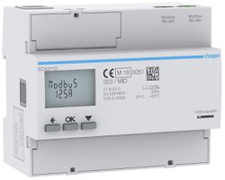 REG-Energiezähler HA ECA311D 3P direkt 125A Modbus RJ45 MID Import+Export 2T+8T