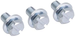 Anschlussschraube Weber M8×14mm rostgeschützt mit Federelement 3 Stück