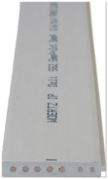 Câble plat Woertz DALI IP 5×2.5+2×1.5mm² sans halogène gris B2ca