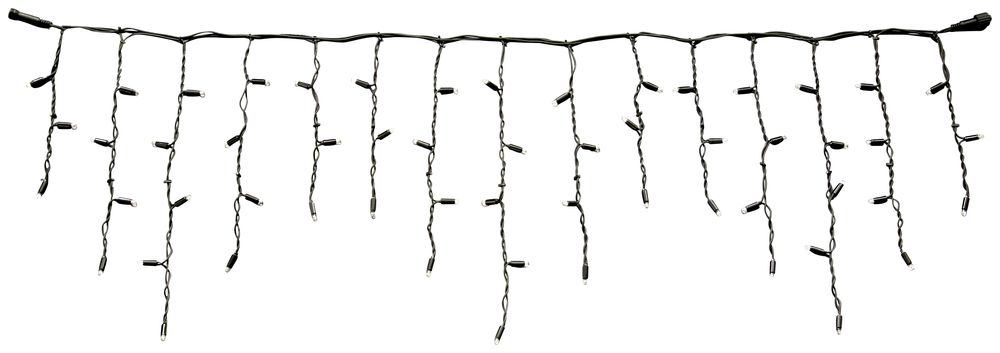 Lichtvorhang MK Ice Lite 114 3×0.5m 230V 114 LED warmweiss, Kabel schwarz, IP67