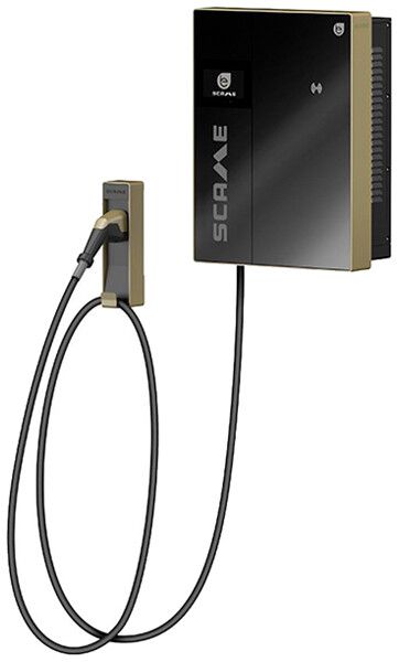 Wandladestation Scame BE-D 25kW 60ADC 1×T2 CCS 4.5m IP55