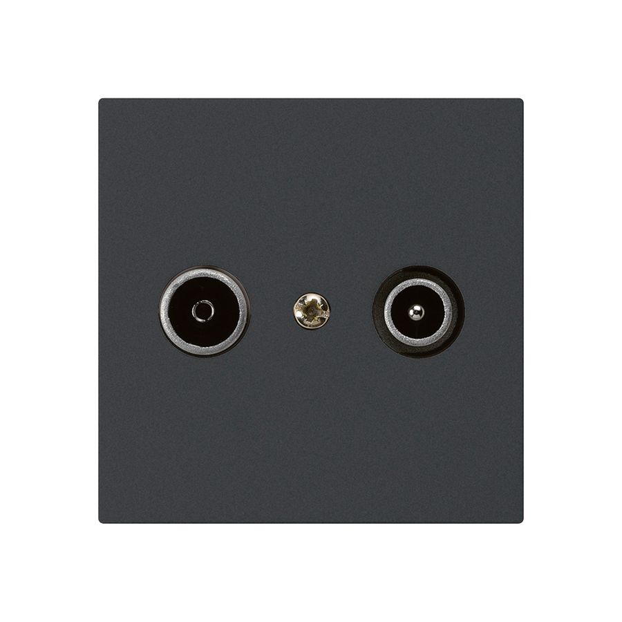 Presa di passaggio INC kallysto R/TV 14dB nero