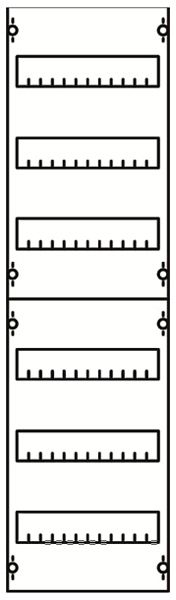 Modulo di ampliamento AMD ABB 1V23A, per distrib.CombiLine 1-campo 6-file 72UM