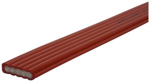 Flachkabel Woertz Power 5×2.5mm² PVC rot Eca
