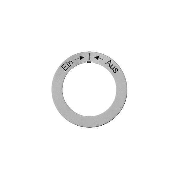 Disque indicateur Al Ein->I<-Aus AG SS,GV SS,GUP SS