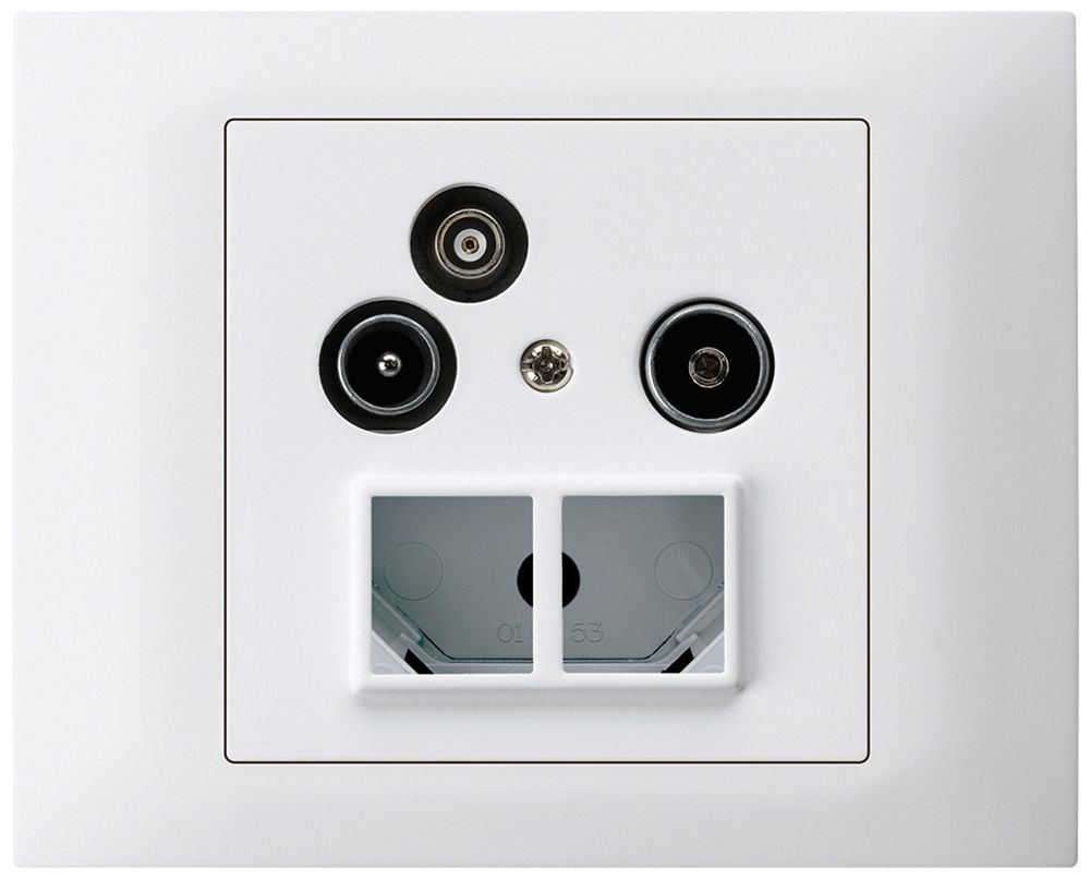 EB-Antennendose TV-R-Daten HMS kallysto 19dB weiss