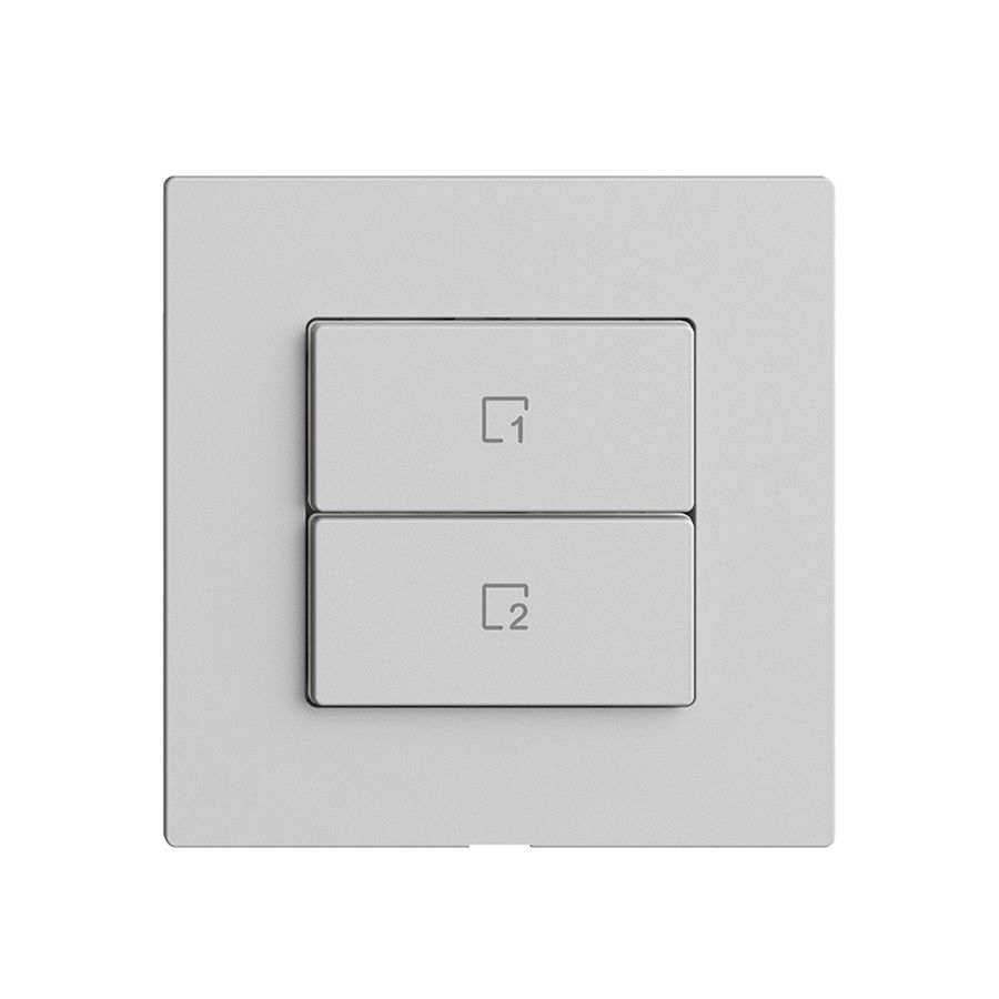 Abdeckset zu Szenentaster 2 Szenen vert./2T Edue Wiser hellgrau