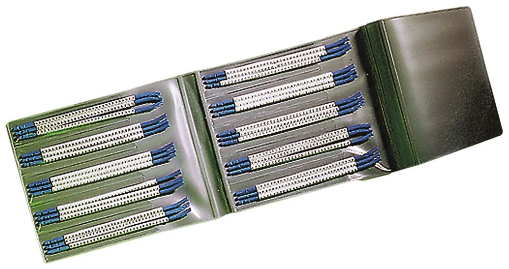 Kit de bague-repère Plica STD, pour 1.5…3.4mm² Ø2.6…3.5mm impression: 0…9, blanc