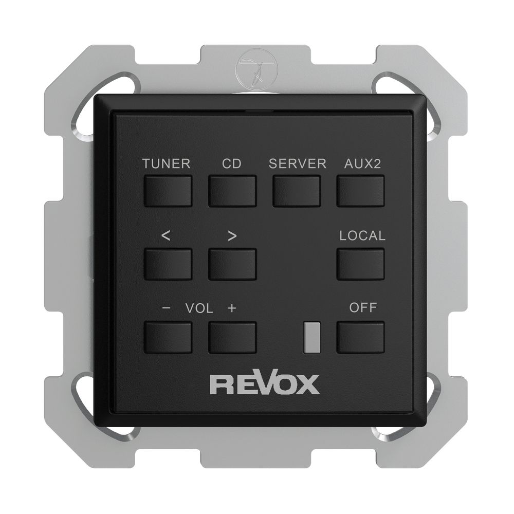 Commande murale ENC Revox noir, EDIZIOdue