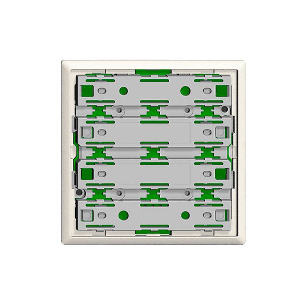 Frontplatte universal für 4×1T EDIZIOdue weiss, mit 4 LED