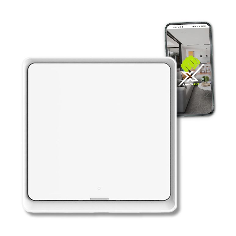 Interruttore wireless 1 canale KnockautX, da BRELAG