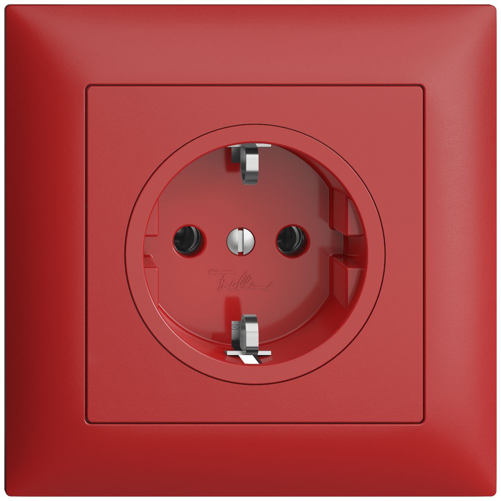 Prise SCHUKO ENC EDIZIOdue FMI, 16A, 250VAC, L+N+PE berry