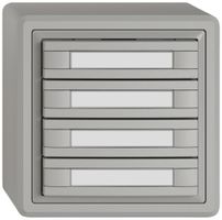 AP-KNX-Taster RGB EDIZIO.liv SNAPFIX® Temperaturfüh.o.LED Pap.8×T 1-Tbed.hgu