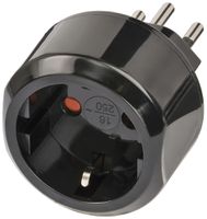 Übergangsstecker Brennenstuhl 3L 10A 230VAC Schuko/T12 schwarz