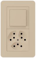 UP-Kombination kallysto.trend Gr.I-I vertikal Impulstaster+Kombi S3/Typ 13 beige