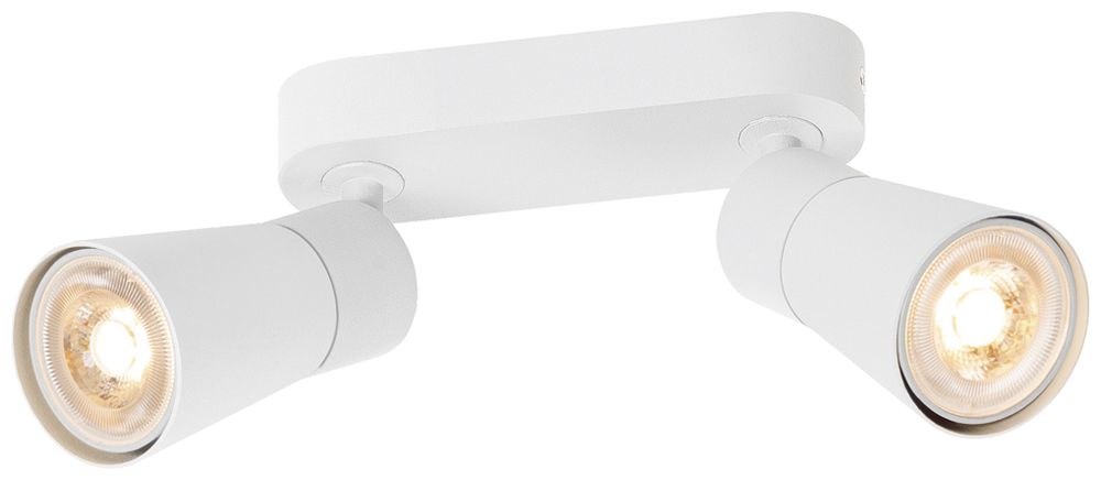 Spot SLV PURI 2.0 Cone CW GU10 2×6W DIM 150×42×138mm weiss