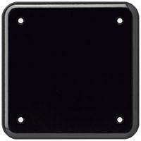 Abdeckplatte basico II 4-Befestigungslöcher schwarz
