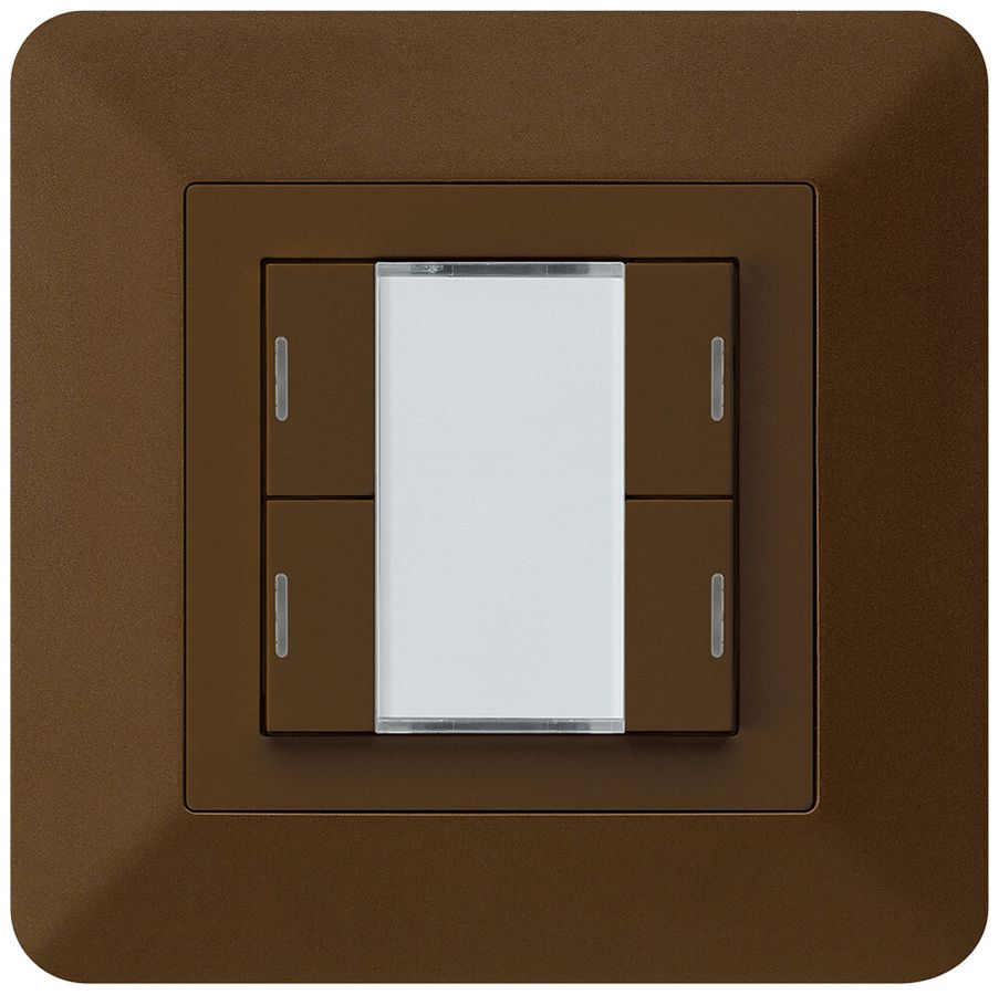 Tasto INC kallysto.trend KNX 4×LED RGB s/e-link marrone