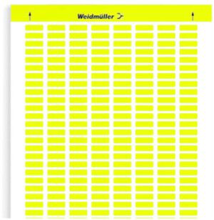 Étiquette p.marqueur appareil WM LaserMark MT300 auto-adhésive 19.05×6.3mm jaune