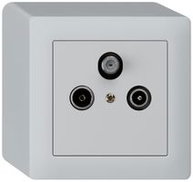 Prise AP kallysto R/TV/SAT gris clair
