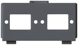 Modulo multimedia M3 FO vuoto per 2×SC2×LC antracite