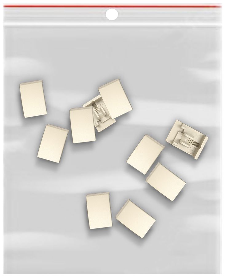 Module latéral EDIZIO.liv SNAPFIX® p.KNX UNI&zeptrion 10 pièces sans LED cr