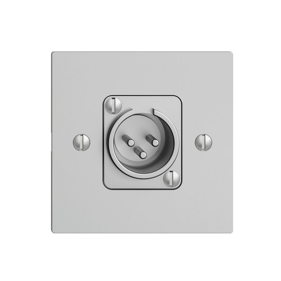 Anschlussdose XLR mit Stecker EDIZIOdue hellgrau