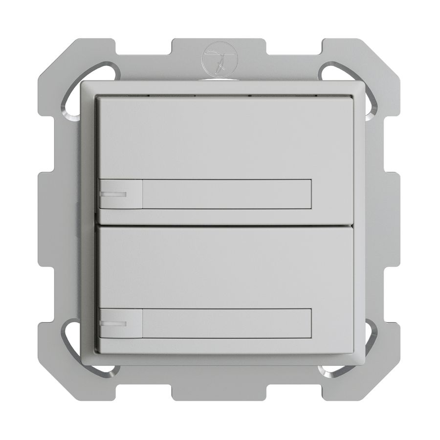 Poussoir KNX RGB ENC EDUE, 250mW, a.LED RGB, papier, 2×poussoir, 1×touche, grc