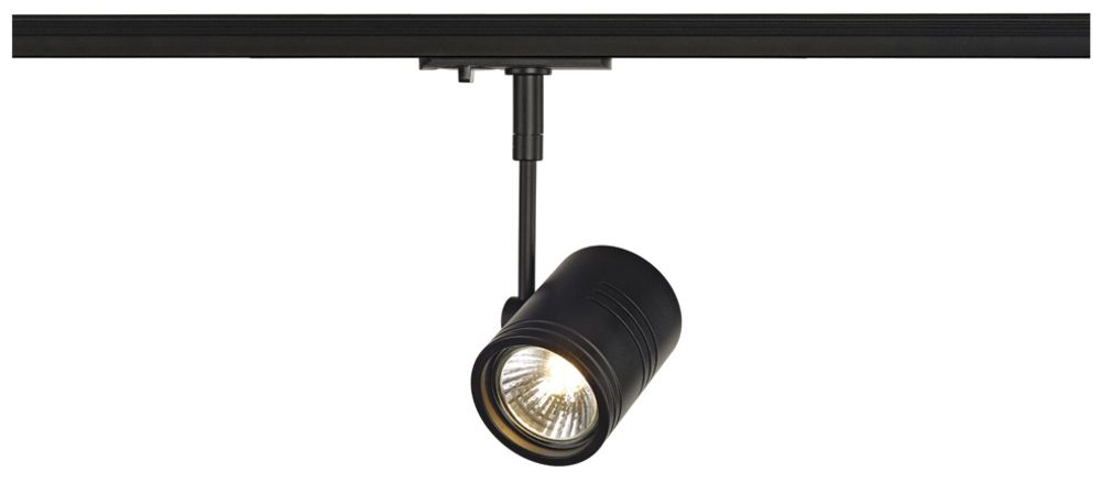 Strahler SLV BIMA I, GU10 50W mit 1-Phasen-Adapter IP20 schwarz