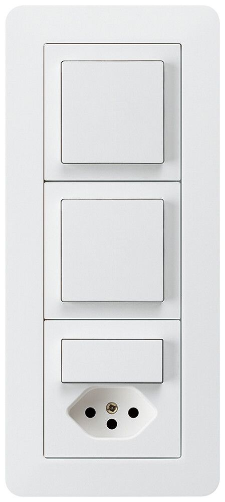 UP-Kombination kallysto.trend Gr.I-I-I vertikal 2×Schalter S3+S3/Typ 13 weiss