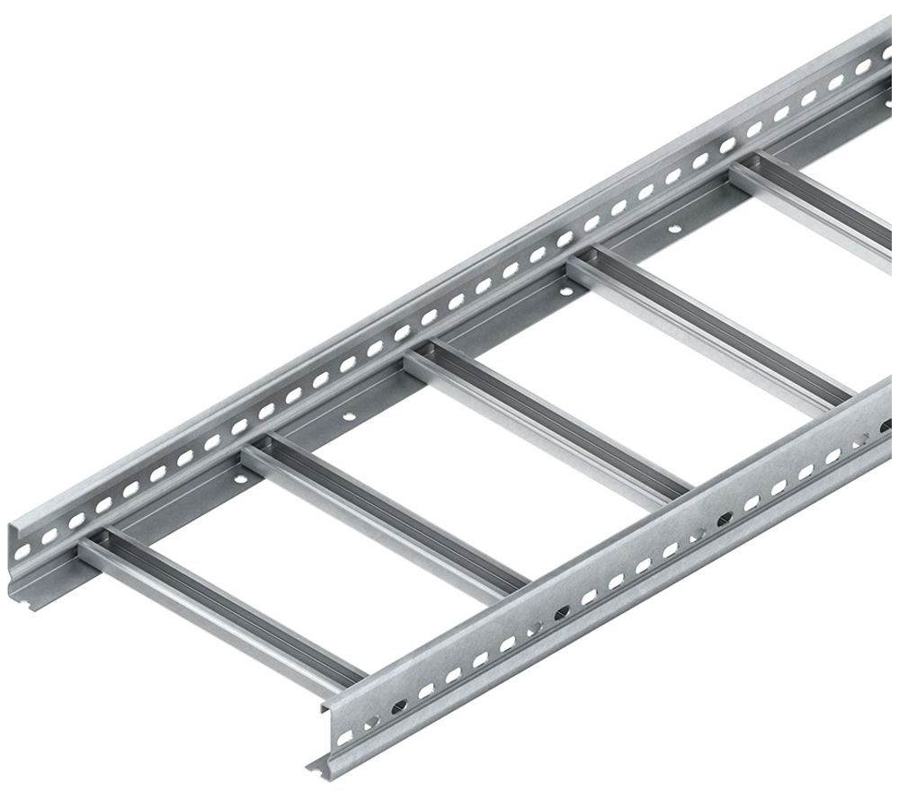Échelle de câbles Niedax 60×200×6000mm, t=1.5mm, perforée, acier zingué au feu
