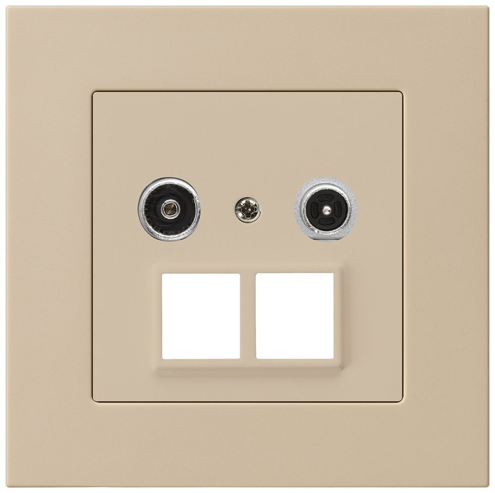 Prise multimédia ENC kallysto.pro R/TV 4dB 2GHz beige