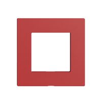 Frontplatte Edue Wiser für Abdeckset, ohne Beschriftung, IP20, 60×60mm, berry