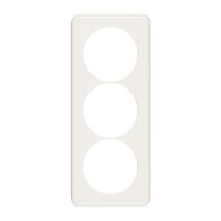 Abdeckplatte 3×1 58-58-58mm weiss