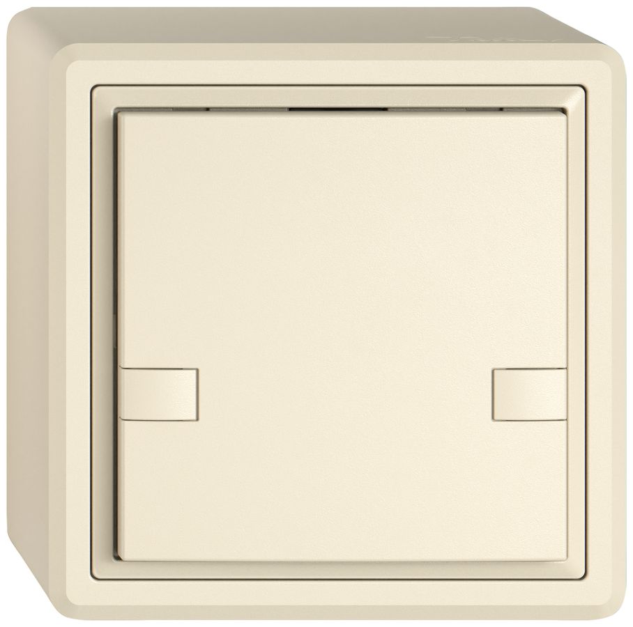 Pulsante universale AP EDIZIO.liv UNI SNAPFIX® s.LED 1× com.2T cr