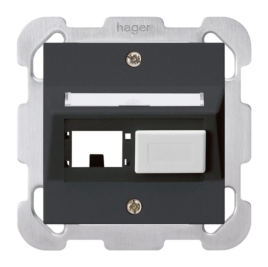 Kit de montage ENC kallysto R&M freenet noir avec plaque de fixation