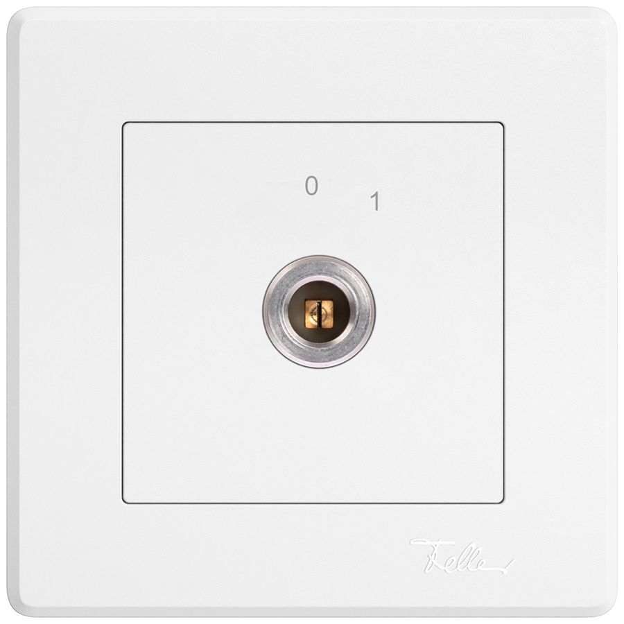 UP-Schlüsselschalter EDIZIO.liv 1P Vierkant/Schlitz 20A 690V 0-1 ws