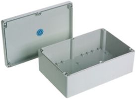 AP-Gehäuse Woertz Lithos 240×160×90mm lichtgrau IP65 ABS