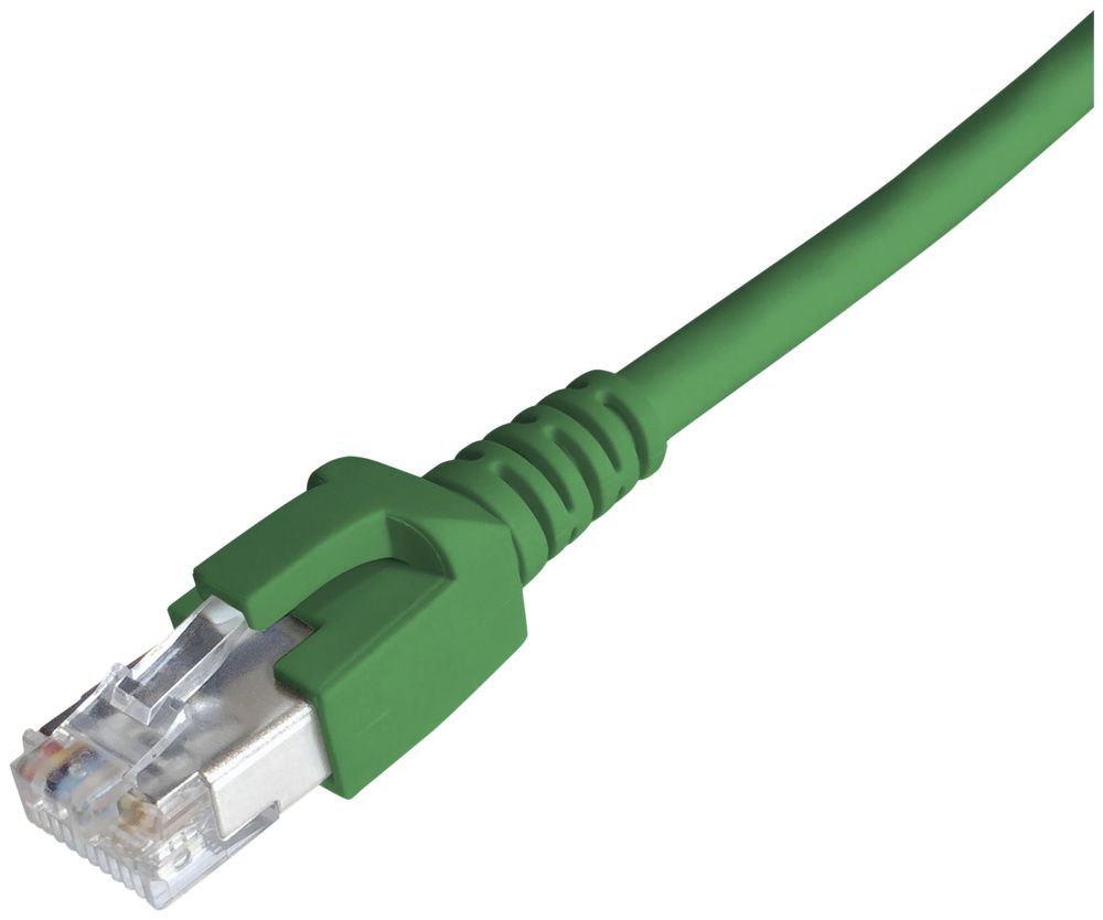 Patchkabel RJ45 Dätwyler 7702 4P, Kat.6A (IEC) S/FTP LSZH, grün, 3m
